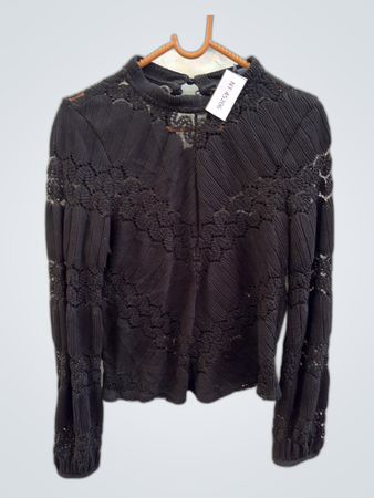 Black Lace Sweater