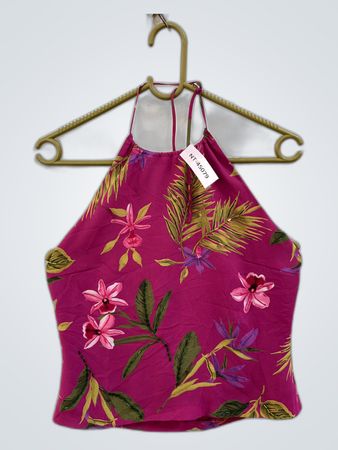 Printed Halter Camisole Top