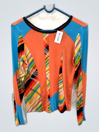 Multicolored Plaid Knit Sweater