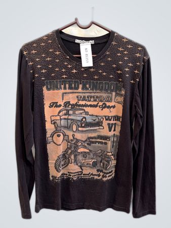 WEARONT Tattoo Graphic Long Sleeve Shirt
