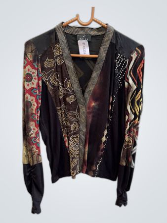 Atika Patchwork Cardigan Jacket