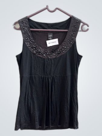 Esprit Black Beaded Sleeveless Top