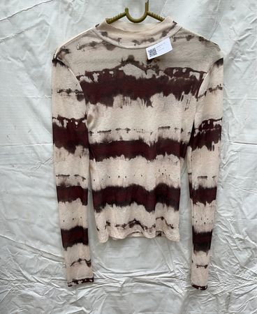 Unbranded Tie-Dye Mock Neck Knit Top