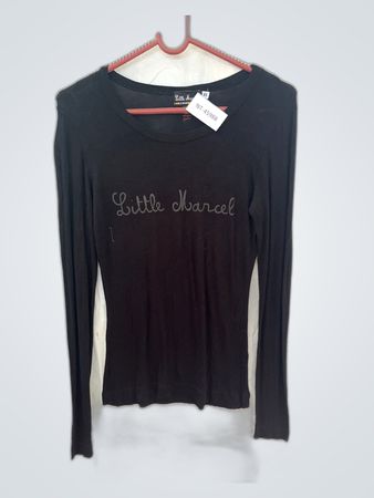 Little Marcel Black Long Sleeve Jersey T-Shirt