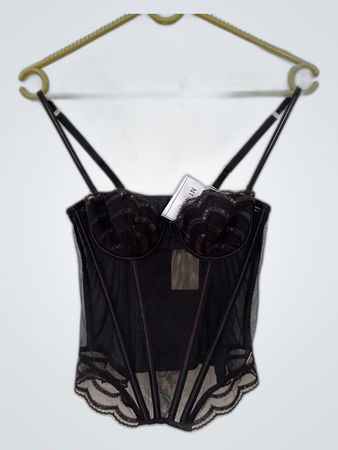 Marks & Spencer Black Lace Bustier