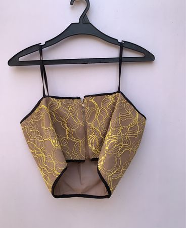 NITTAYA Gold Lace Top