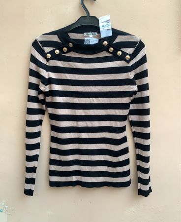 Cherry Koko Striped Knit Sweater