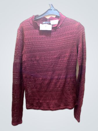 Zara Burgundy Knit Sweater
