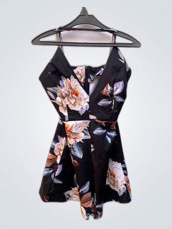 Unbranded Floral Print Sleeveless Playsuit