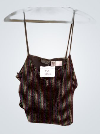 Topshop Mehrfarbig Gestreiftes Top
