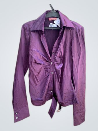 Zuzanna Purple Satin Jacket