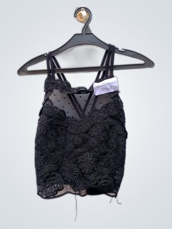 River Island Black Lace Camisole Top
