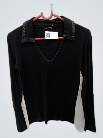 Kookai Black Long Sleeve Top