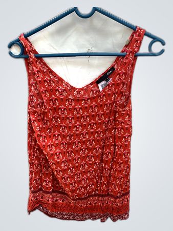 Etam Red Floral Tank Top