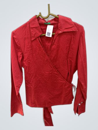 Red Wrap Top