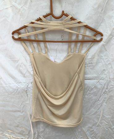 Unbranded Beige Strappy Camisole Top