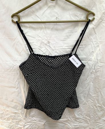 Black Mesh Tank Top