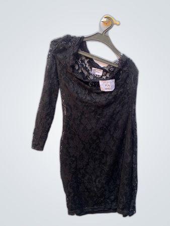 Black Lace Mini Dress