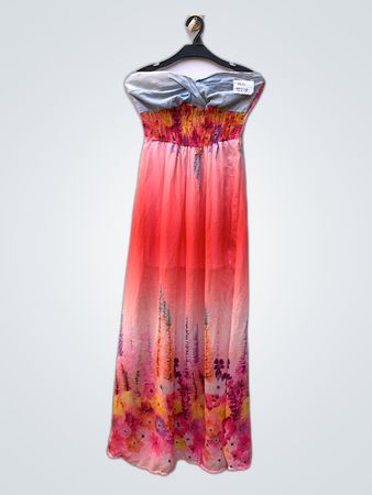 Pink Floral Maxi Dress
