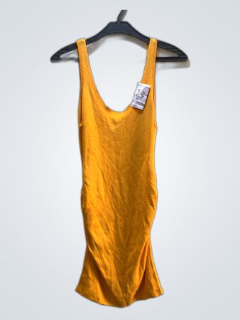 H&M Ribbed Tank Top Yellow