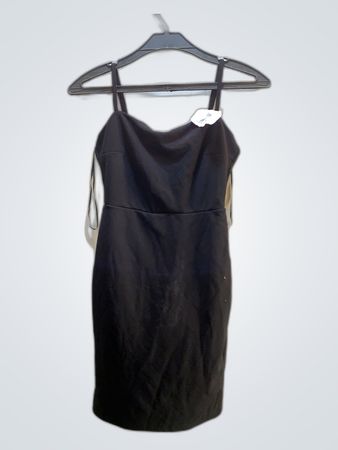 Faith Black Slip Mini Dress