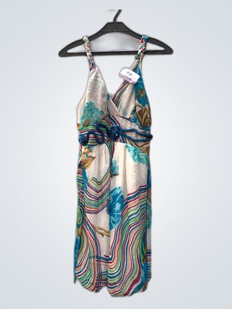 VEGAS's Printed Sleeveless Mini Dress
