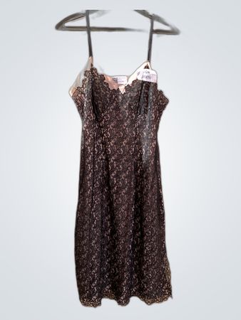 Black Lace Slip Dress