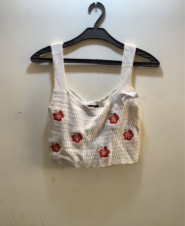 Wild Fable Embroidered Ribbed Tank Top