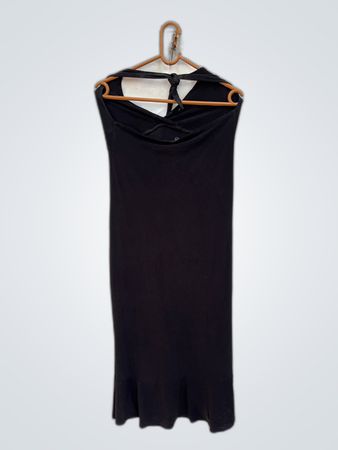 Unbranded Black Halter Neck Midi Dress