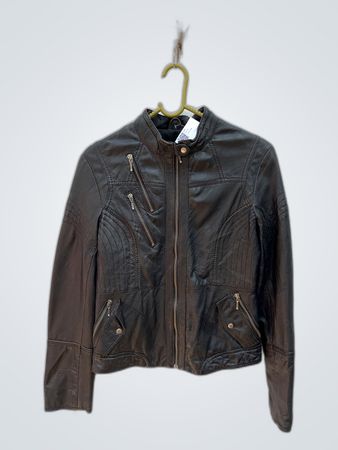 Kazo Black Leather Jacket