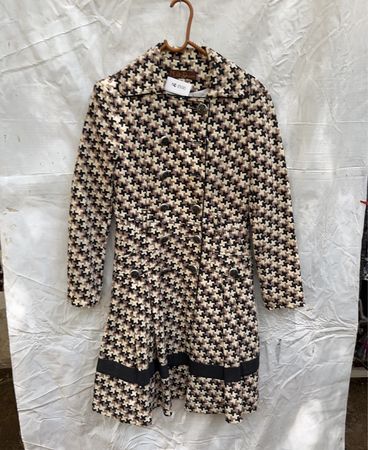 Dolce & Gabbana Houndstooth Trench Coat