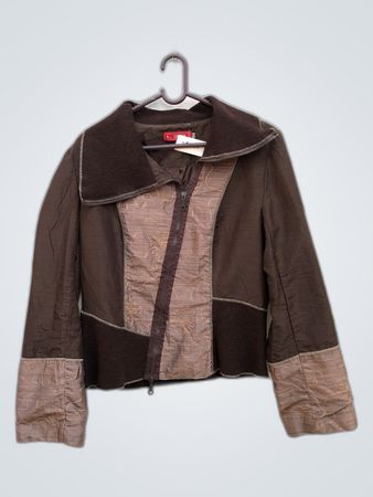 L3B3 Brown Patchwork Blazer
