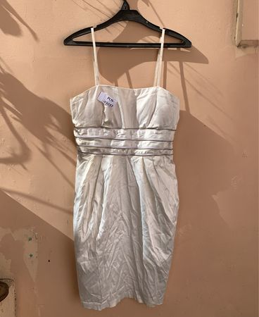 Lucy Paris White Strapless Mini Dress
