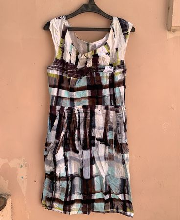 Multicolored Plaid Dress