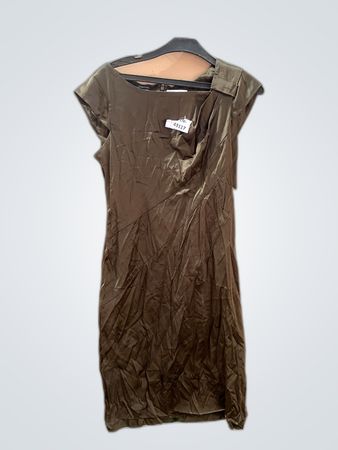 Maurices Olive Satin Mini Dress