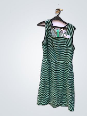 Meronona Striped Sleeveless Midi Dress