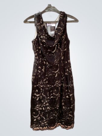 Vincent Camuto Black Lace Mini Dress