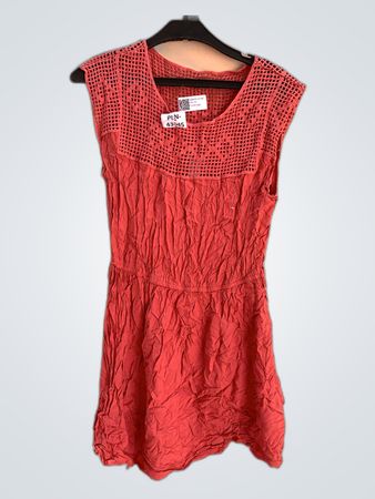 Red Crochet Dress