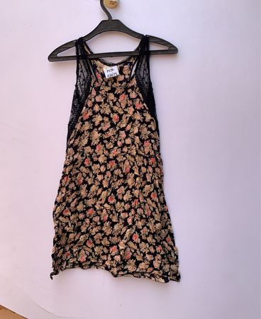 Lace Trim Floral Cami Top