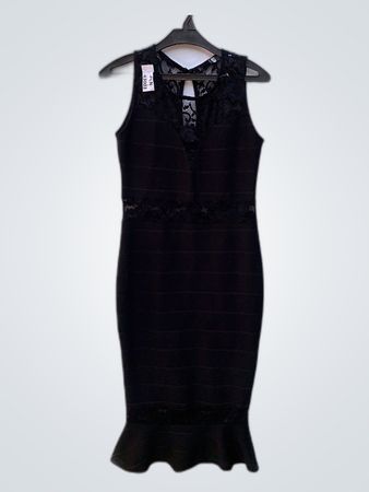 NKGR Black Lace Mini Dress