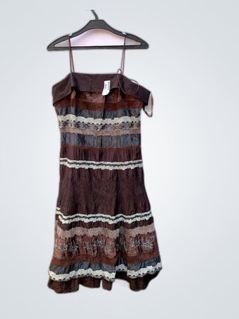 Marlena Embroidered Strapless Mini Dress