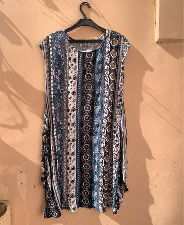Art Class Printed Sleeveless Maxi Dress