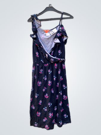 Joe Fresh Floral Ruffle Shoulder Dress