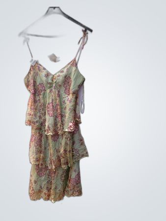 Green Floral Dress