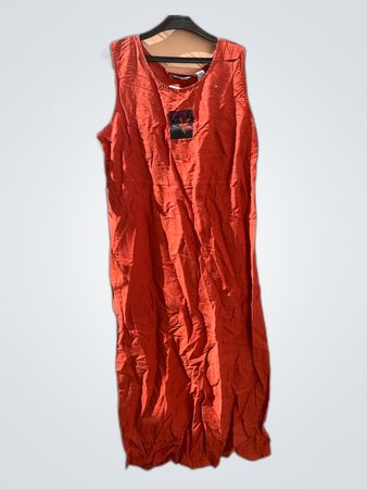 Harbor Dress Orange Sleeveless