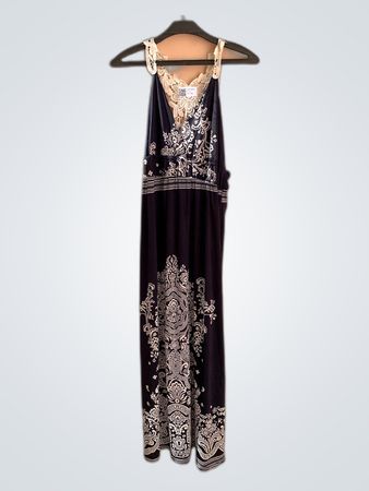 Faith Black Lace Maxi Dress