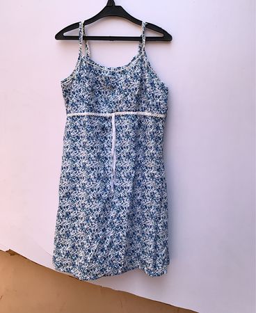 Silhouette Blue Floral Slip Dress