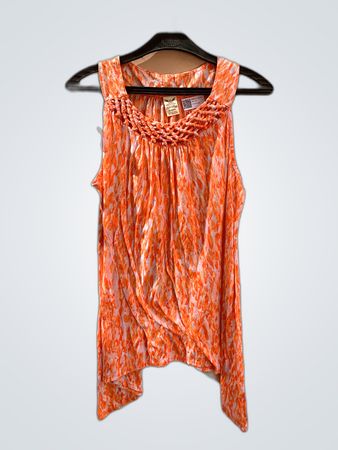 Faded Glory Printed Sleeveless Blouse