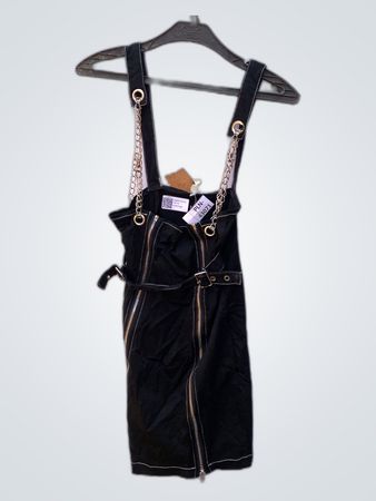 Faith Vintage Black Zippered Jumpsuit