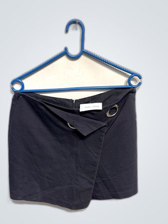 Unbranded Black Wrap Mini Skirt
